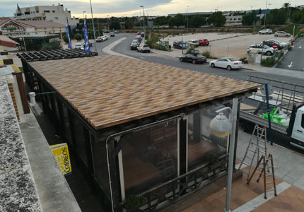 Roofing sandwich panel tile